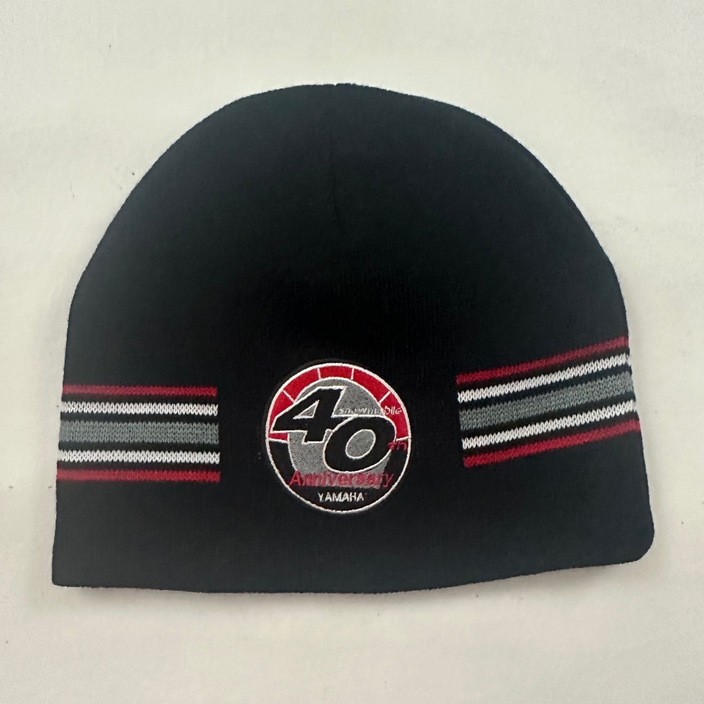 New Yamaha Logo Knit Beanie Hat Black One Size